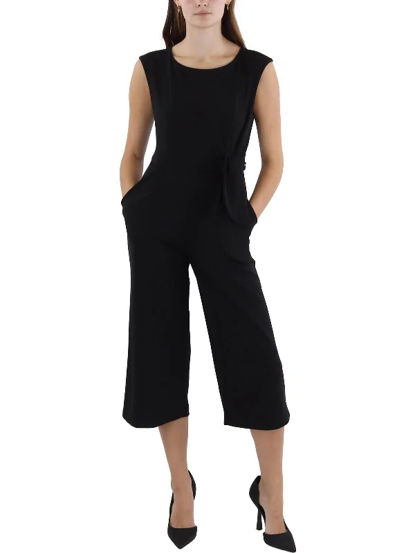 Women's Loungewear Clothes Petites Womens Wide Leg Office Jumpsuit