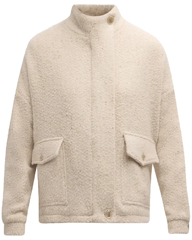 Women's Trendy Apparel Beige Woven Jacket