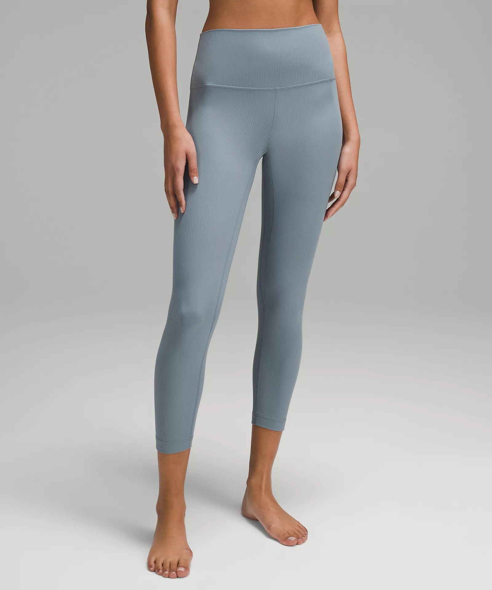 Women's Sports Apparel lululemon Align™ Ribbed High-Rise Pant 25" | Belgian Blue