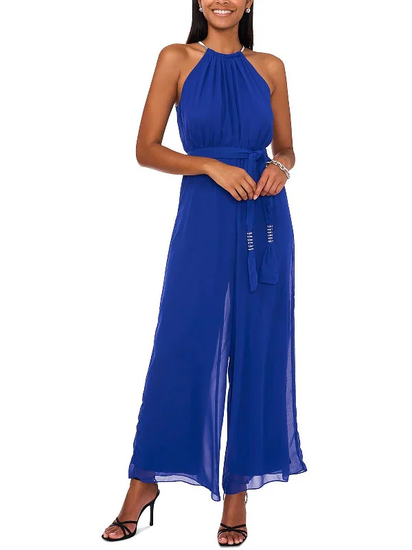 Casual Chic Clothing For Women Womens Chiffon Rhinestone Jumpsuit