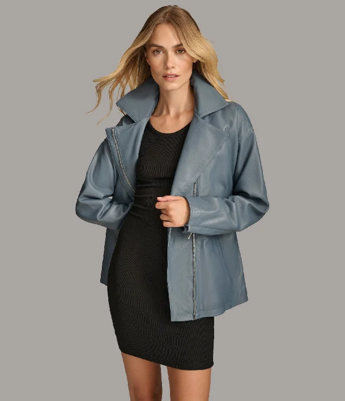 Monroe Belted Asymmetric Moto Jacket