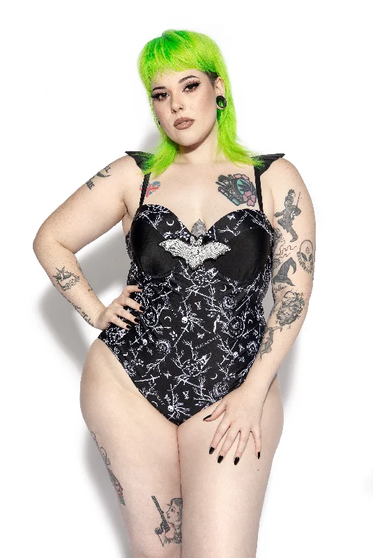 Women's Activewear Outfit Mavis Demons Print One Piece
