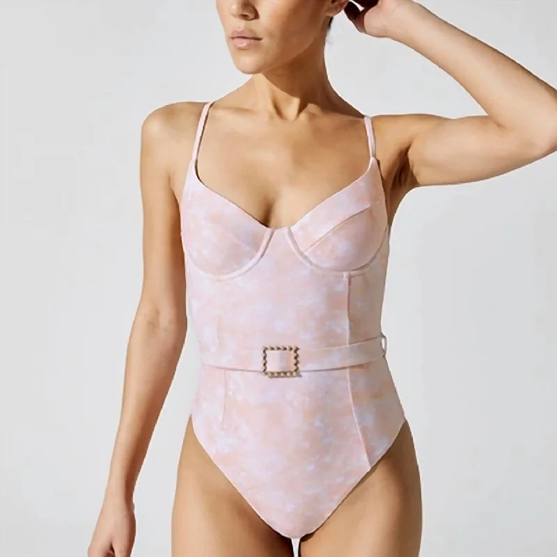 Trendy Women's Outfits for Casual Wear Danielle One Piece In Abstract Marble Dusty Pink Trendy Women's Outfits for Casual Wear Danielle One Piece In Abstract Marble Dusty Pink