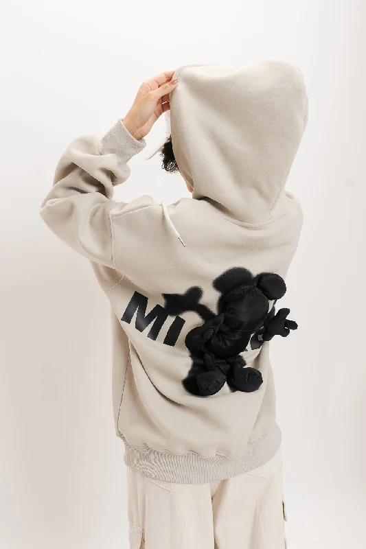 Women's Clothing Online Sale Light Grey Mickey Sweatshirt