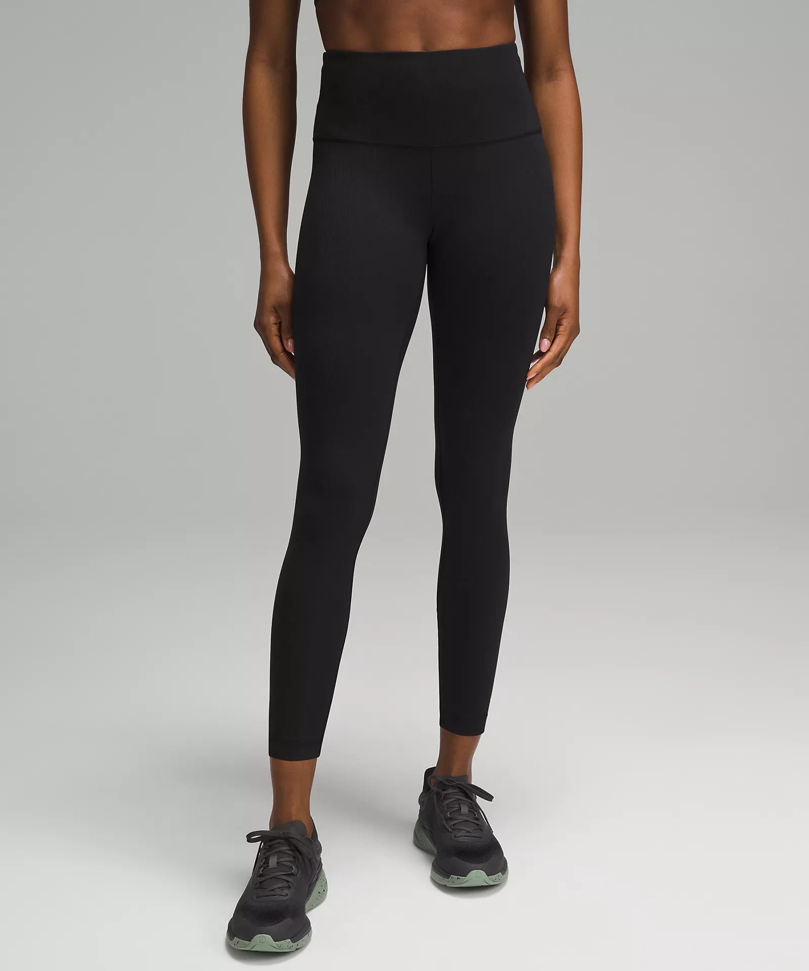 Women's Casual Dresses Wunder Train Ribbed High-Rise Tight 25" | Black
