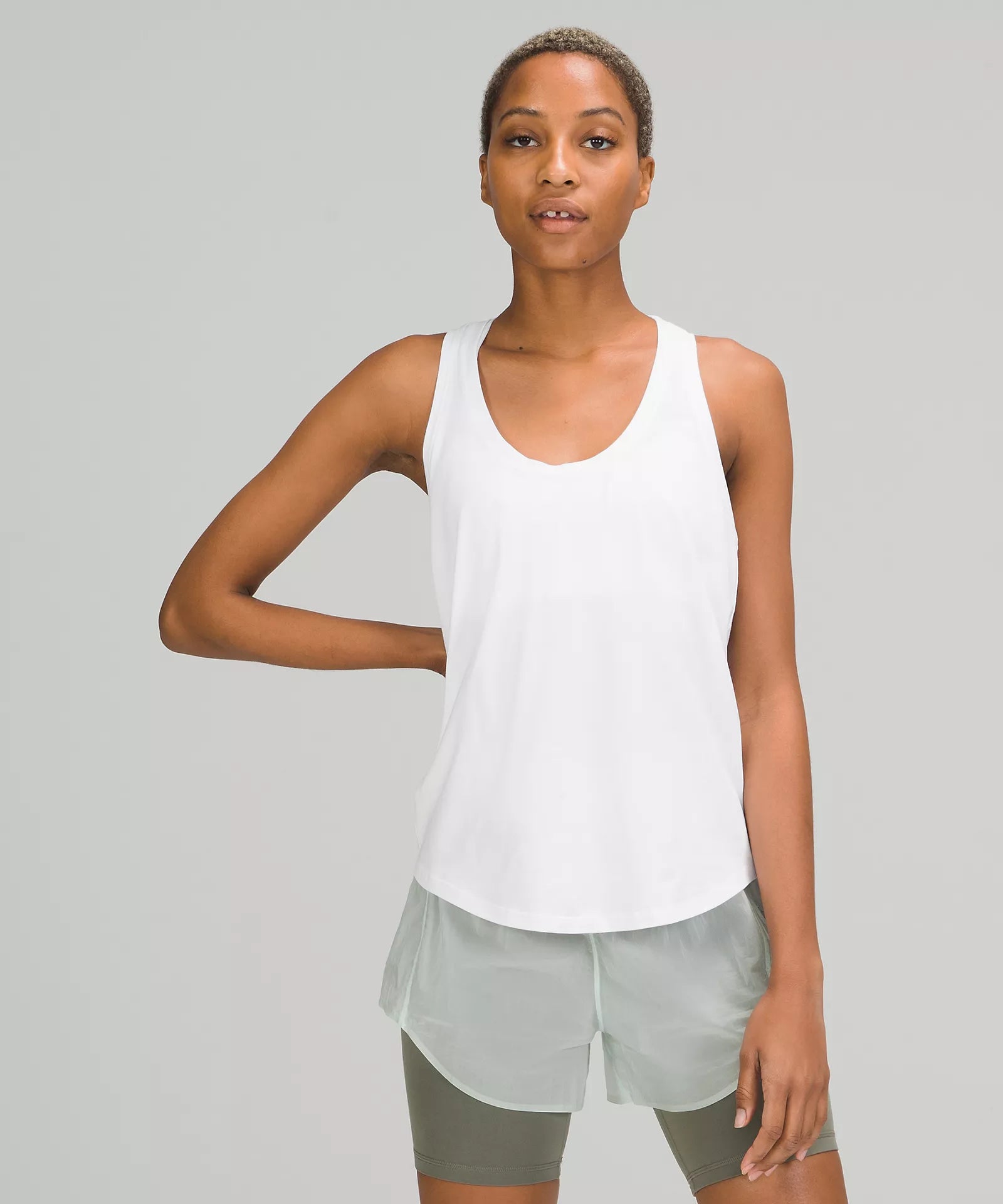 Women's Tops And Clothing Love Tank Top | White