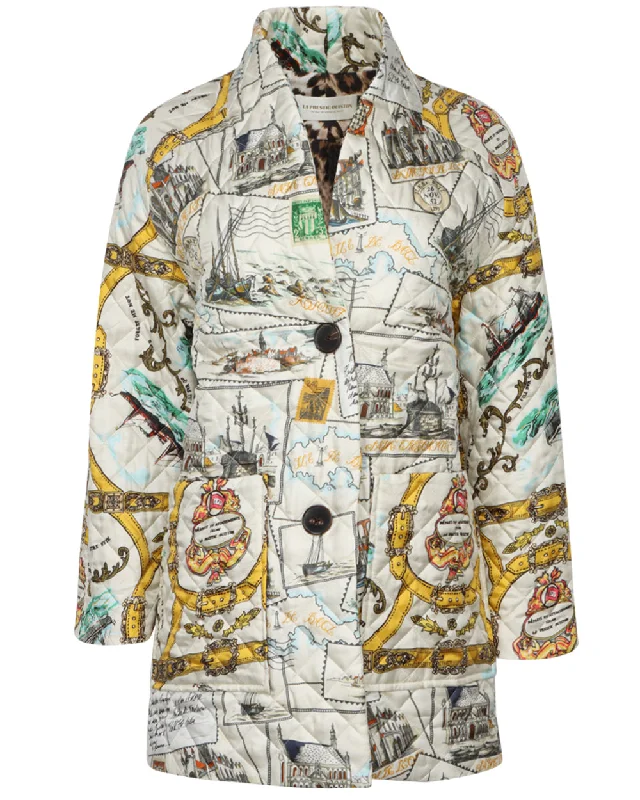 Women's Garments Carte Postale Mela Padded Jacket