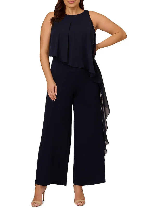 Women's Vacation Outfit Set Plus Womens Chiffon Crepe Jumpsuit