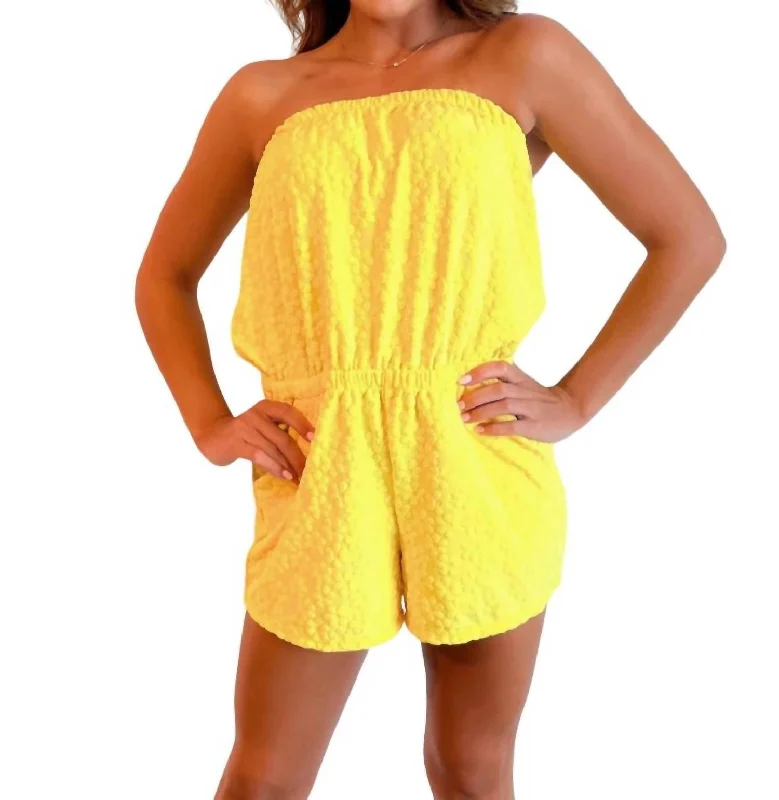 Casual Apparel For Women Napa Romper In Yellow