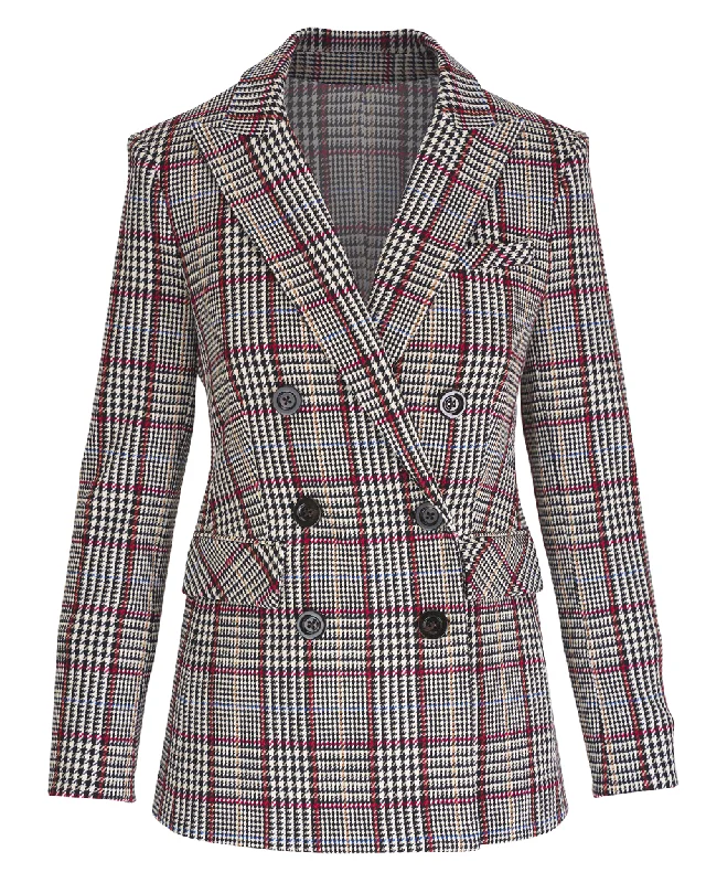 Women's High-End Clothing Black Multicolor Ellette Dickey Jacket