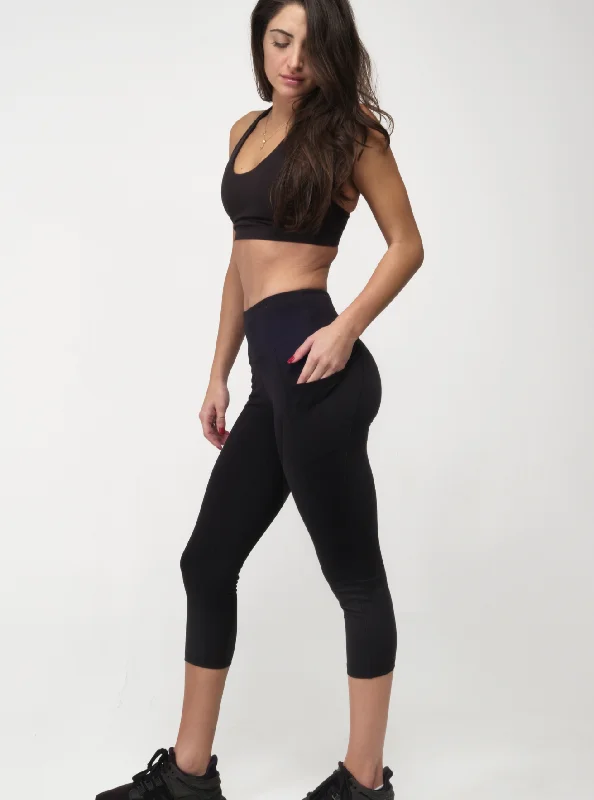 Seasonal Women's Fashion Trends Capri Legging - Onyx
