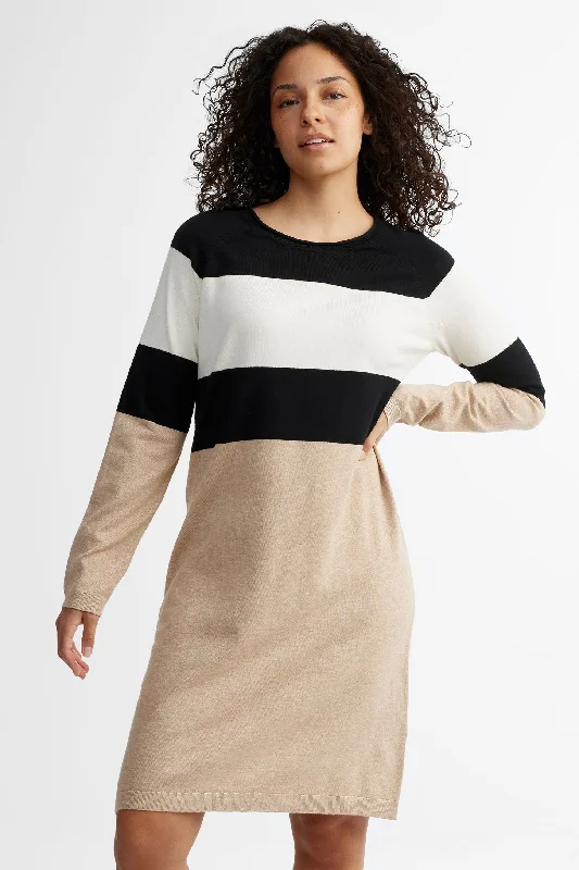 Saturday Steals – Grab Your Favorites Robe manches longues tricot rayé - Femme