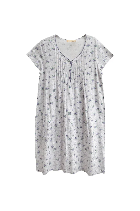 Special Savings Just For You La Cera 100% Cotton Floral Chemise - Plus Size