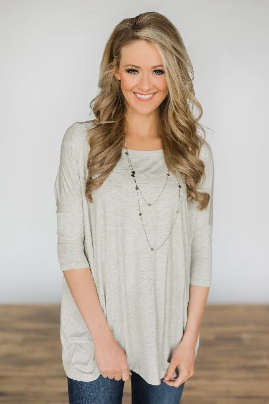 Timeless Elegance Sale Your Everyday Casual Piko Top - Cream