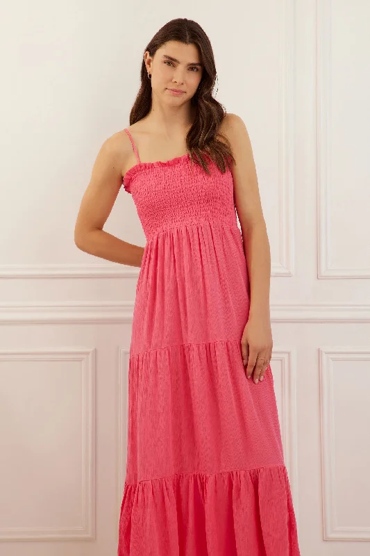 Exclusive Markdowns For A Short Time Robe longue volants étagés - Femme
