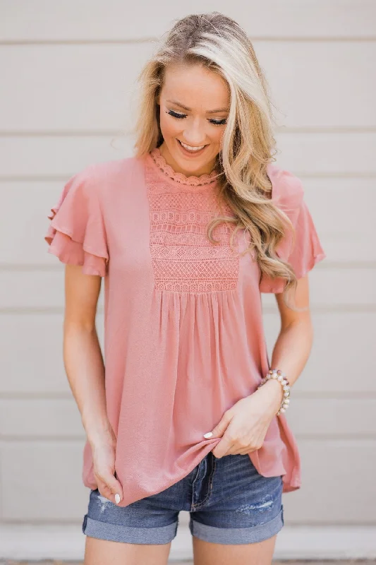 Shop Sales Sweet Summer Time Top- Dusty Rose