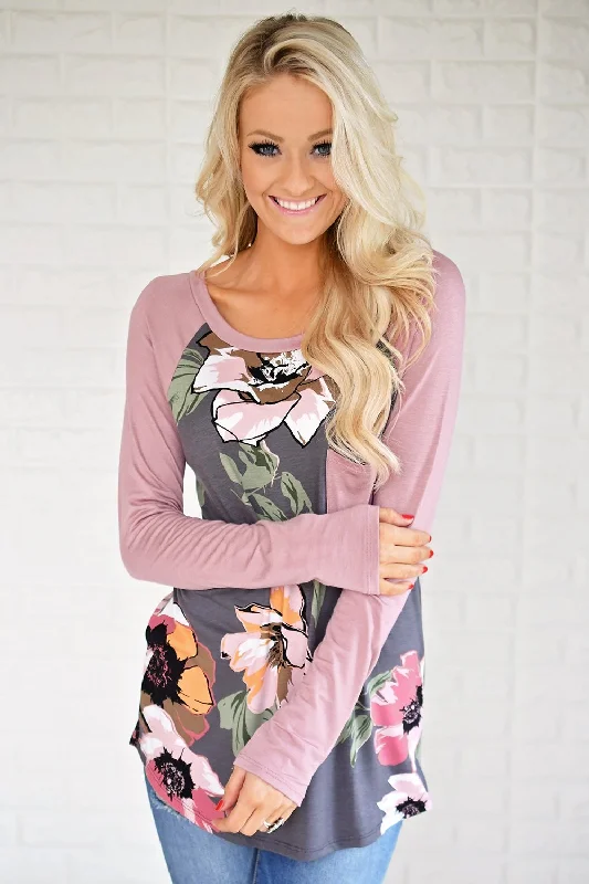 Elegant Style Forever in Floral Pocket Top