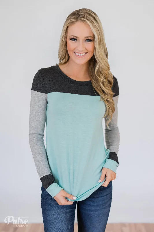 Budget Saver You Couldn't Be Cuter Top- Sky Blue
