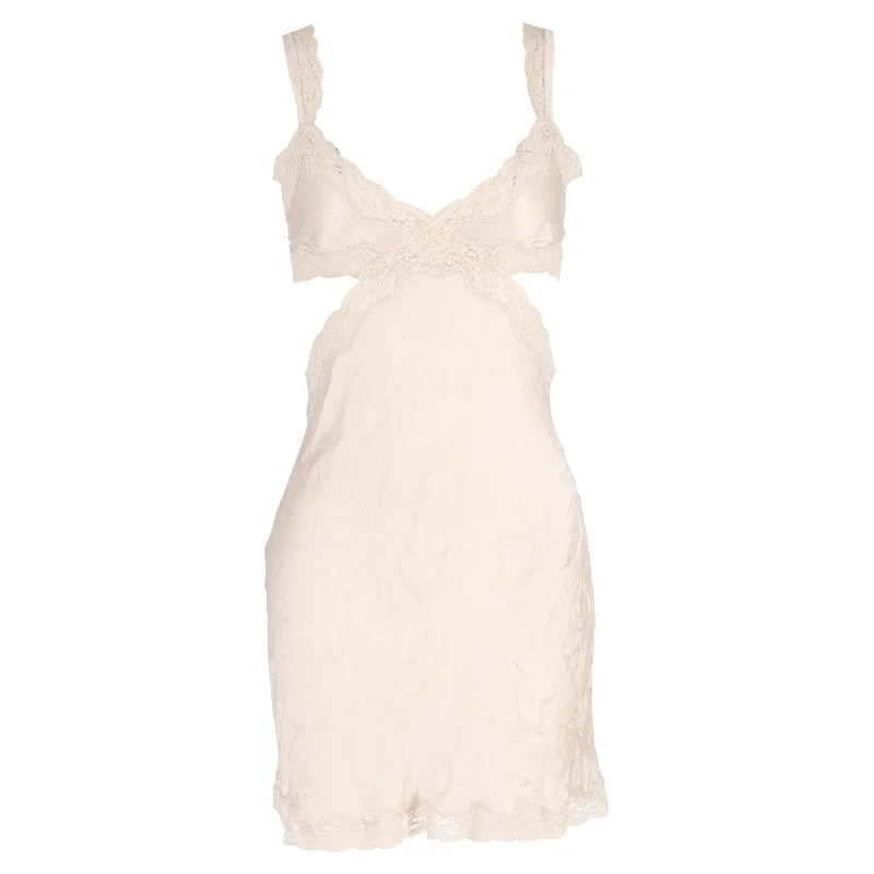 End-Of-Week Exclusive Deals Stella McCartney Clara Whispering Stretch Chemise In Light Rose Silk
