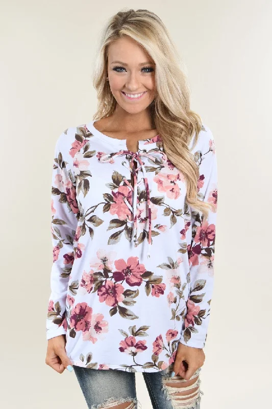 Style Upgrade Romance is the Name Floral Top