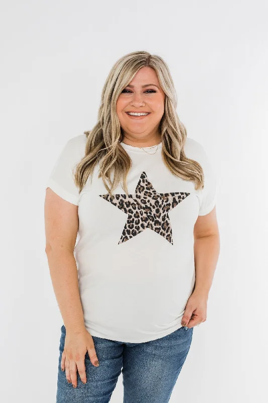 Sunday Shopping Spree – Grab The Best Deals Spice It Up Leopard Print Star Top- Ivory Sunday Shopping Spree – Grab The Best Deals Spice It Up Leopard Print Star Top- Ivory