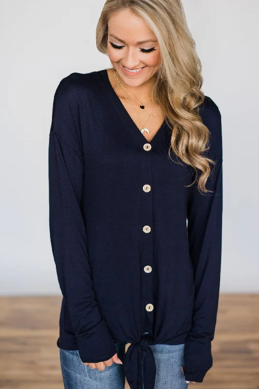 Shop Smart, Save Big Weekend Comfort Navy Top