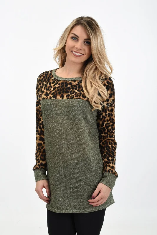 Exclusive Prices For A Limited Time Wild Side Top ~ Olive