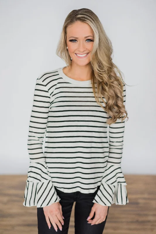 Last Chance To Grab These Amazing Deals Always Comes Back to You Striped Top