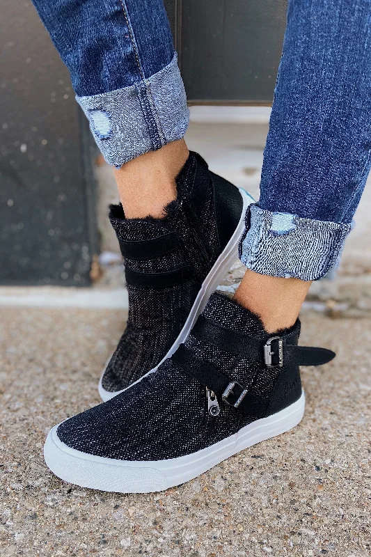 Hot Sale Blowfish Mojo High Top Sneakers- Solid Black