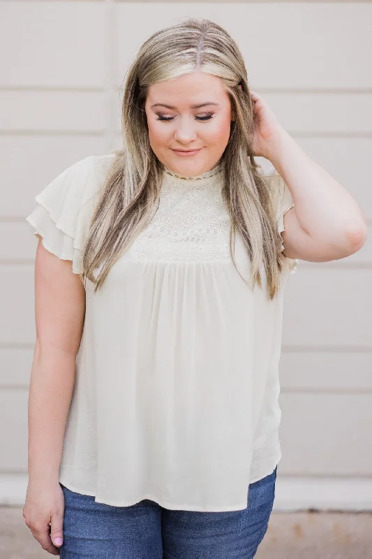 Shop Sale Items Sweet Summer Time Top- Cream