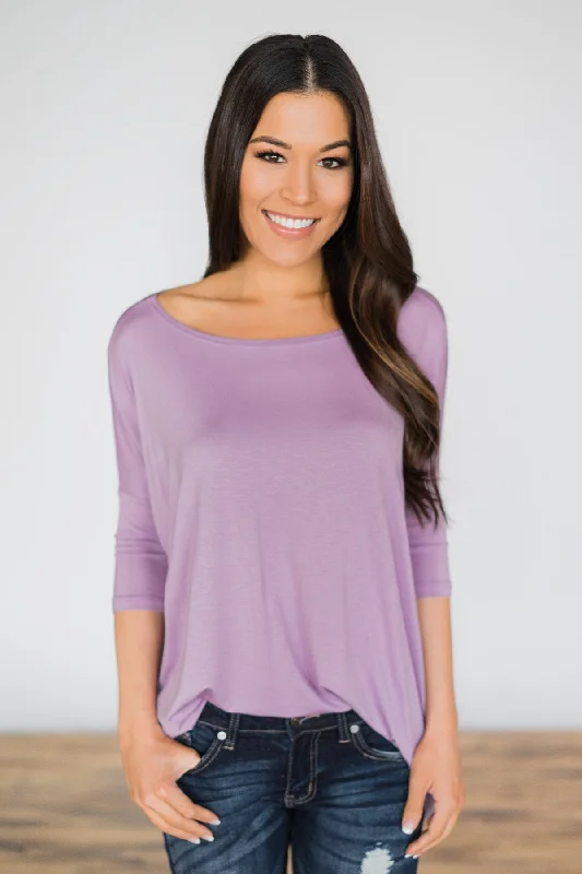 Exclusive Fashion Deals Your Everyday Casual Piko Top - Lilac