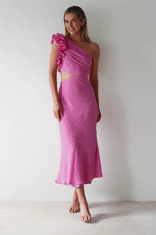 Classic Elegance Sales Logen Ruffle Sleeve Midaxi | Pink
