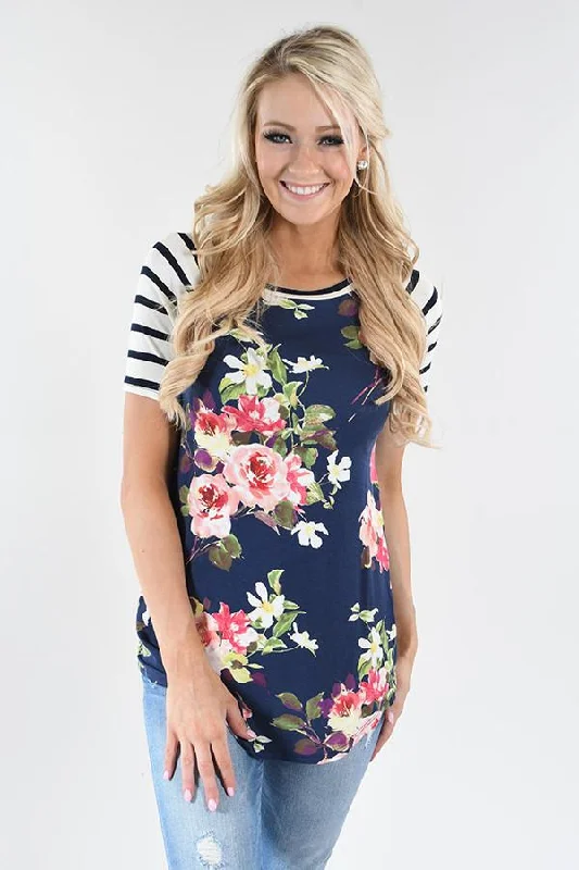 Fall Sale, Prices Drop The Sunshine Top ~ Navy