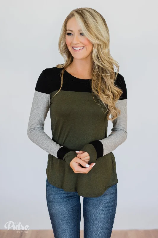 Cozy Comfort Style Sale You Couldn't Be Cuter Top- Olive