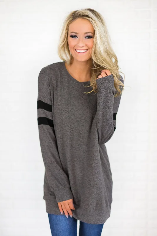 Your Exclusive Discount Awaits Always Cherished Dark Charcoal Top