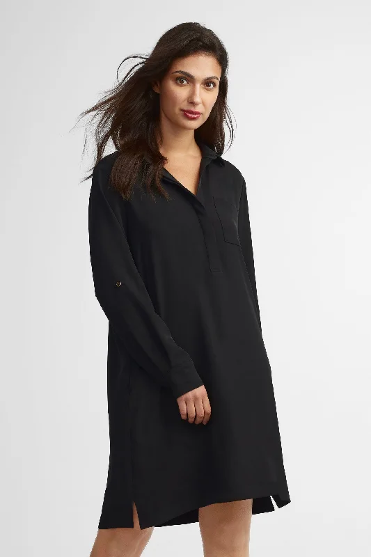 Timeless Fashion, Unbeatable Prices Robe col à revers manches longues - Femme