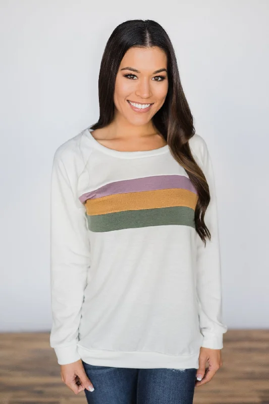 Shop Now And Enjoy Exclusive Savings Kickin' It Old School Striped Top
