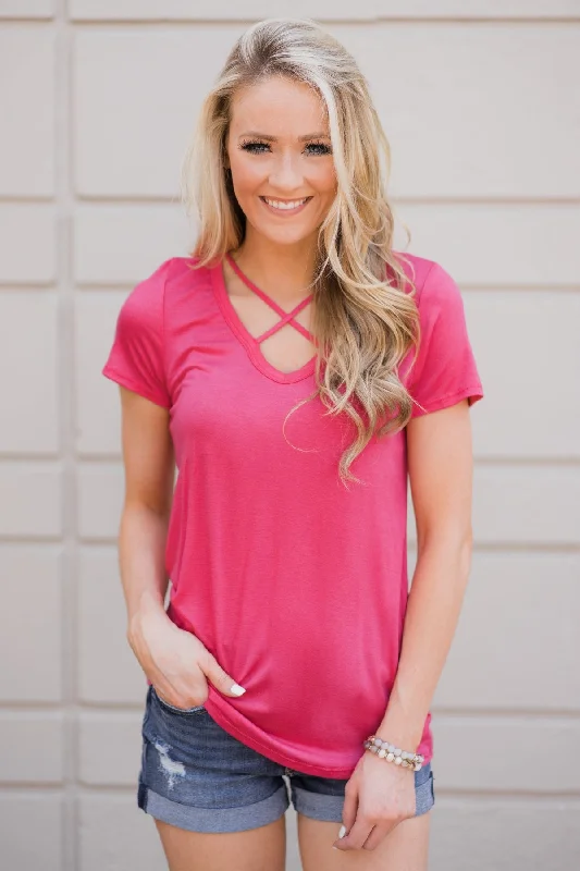 Buy More, Save More Meet Me Here Top ~ Fuchsia