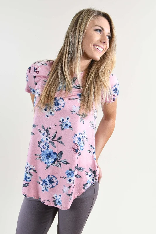 Flirty Fashion Discounts Lost in You Pink Floral Top