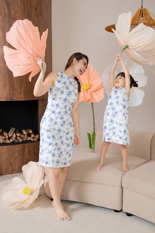 Shop Now For Exclusive Discounts Peony Pearl Cheongsam in Blue