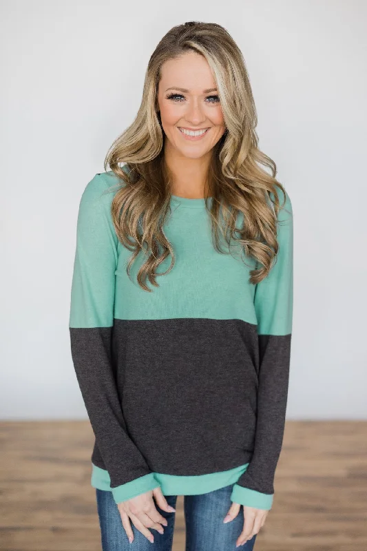 Weekend Markdown Madness A Brilliant Day Top ~ Mint
