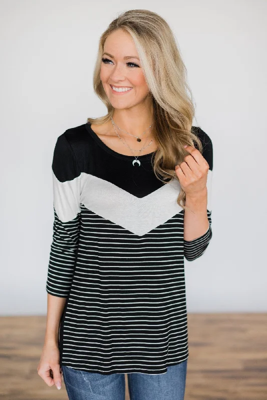 Seasonal Fashion Keeping Promises Striped Top