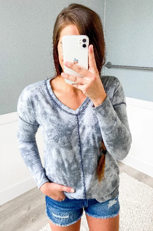 Get More, Spend Less Together Forever Tie Dye Top- Vintage Grey