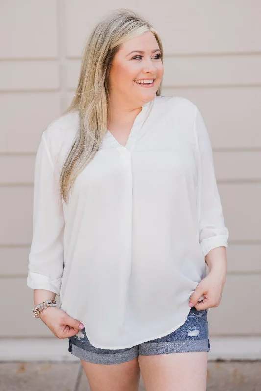 Friday Deals You Can't Resist Welcome to the City Top- Ivory