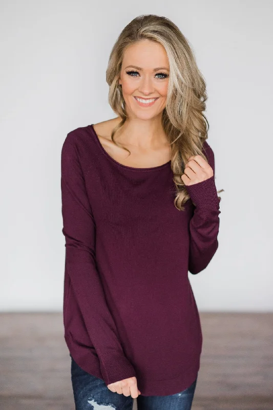 Fashionable Comfort Promotions Love So Soft Top~ Eggplant