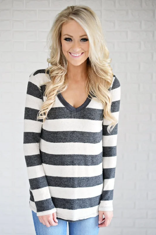 Fashion Forward Take Chances Striped Top