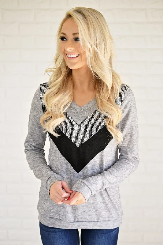 Chic Trend Collection Sassy in Sequins Top