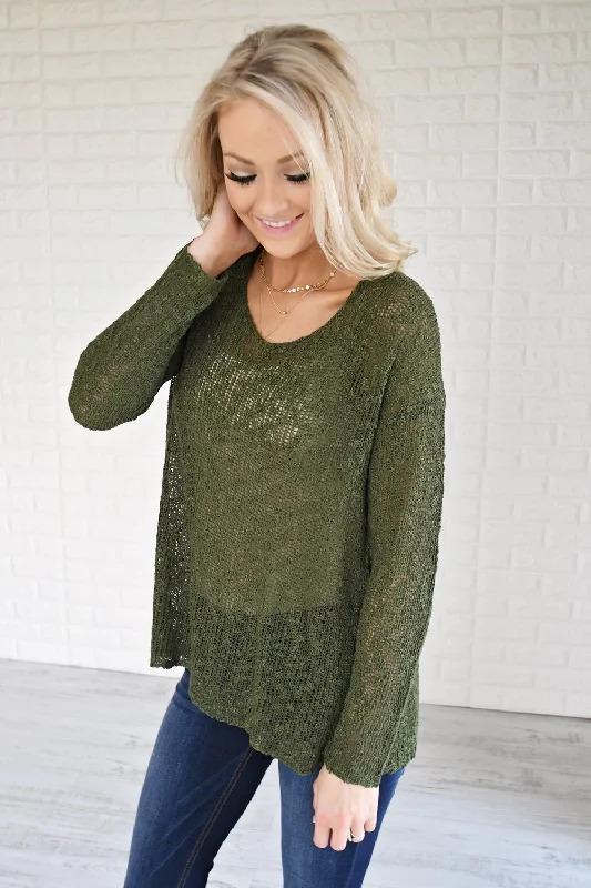 Flash Deals For A Limited Time Essential Knit Evergreen Top
