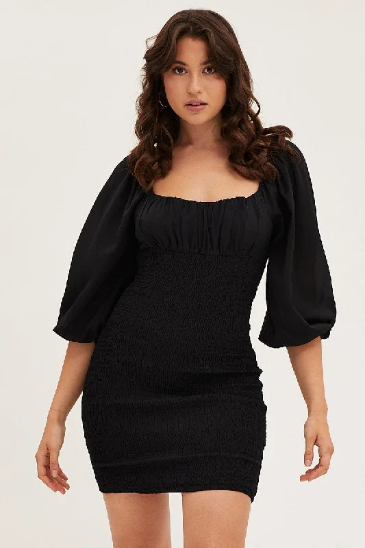 Flash Sale Or Flash Sales Black Bodycon Dress