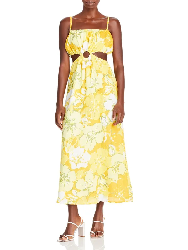 Outfits For Girls El Rio Womens Sleeveless Cut-Out Maxi Dress